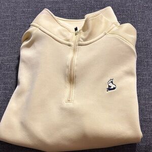 Men's Cream Quarter-Zip Sweater